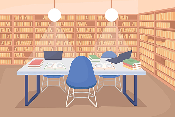 pngtree-school-library-space-flat-color-vector-illustration-image_78577